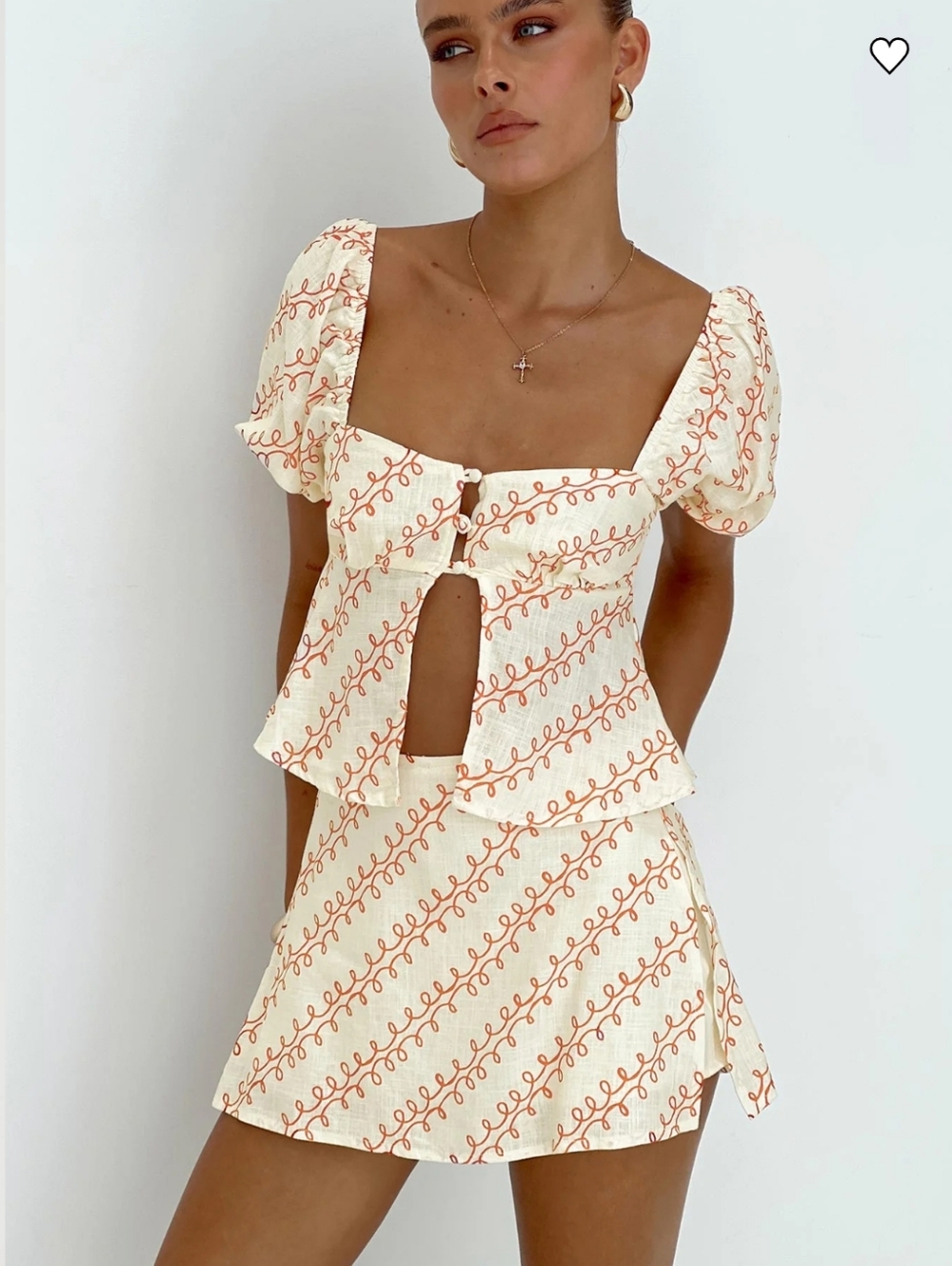 NWT Princess Polly Passionfruit Linen Blend Top Multi, Size 4